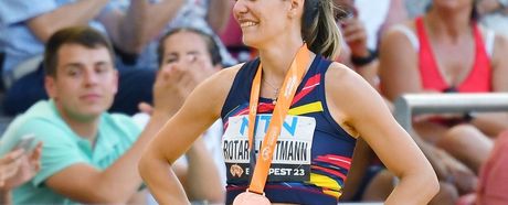 Alina Rotaru-Kottmann (VfB Stuttgart) bei der WM in Budapest 2023.