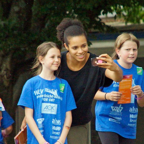 Kinderleichtathletik vor Ort am 28. Juni 2018 in Stuttgart-Degerloch